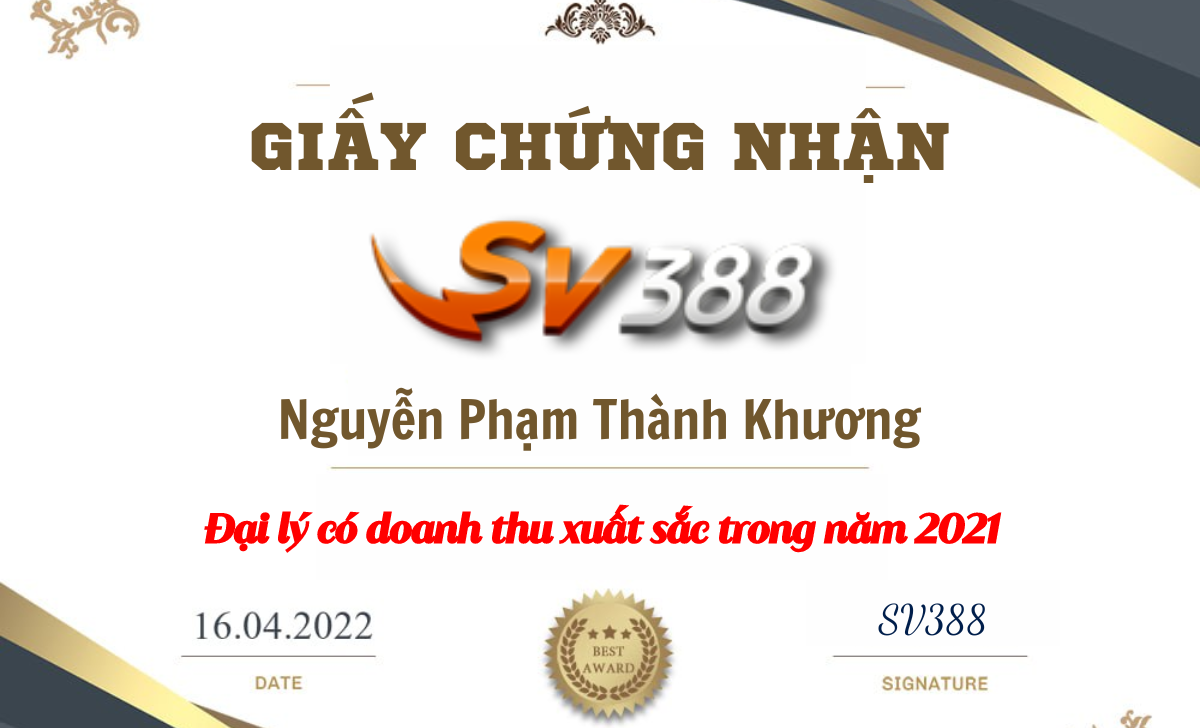 Một số thành tựu đáng chú ý của Thành Khương 388Fun và công ty SV388 Fun